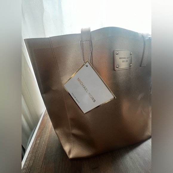 MICHAEL KORS Rose Gold Tote Bag - Picture 5 of 7
